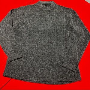 OCEAN PACIFIC CHARCOAL HIGH MOCK NECK SWEATER